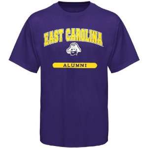  Russell East Carolina Pirates Purple Alumni T shirt 
