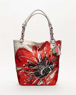COACH Poppy Placed Flower Large Tote   Totes   Handbags   Handbags 
