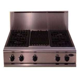    DCS 36 Inch Professional Gas Cooktop w/ Grill   LP Appliances