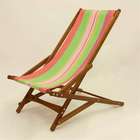   Maine 38 Wooden and Fabric Outdoor Patio Garden Folding Glider Chair