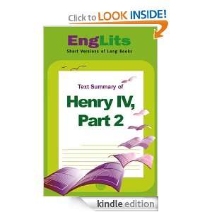 EngLits Henry IV, Part II Jack Bernstein  Kindle Store