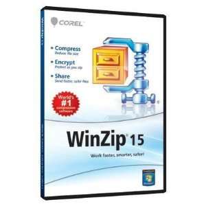 New Corel Corporation Winzip V.15.0 Standard Plus Compression Complete 