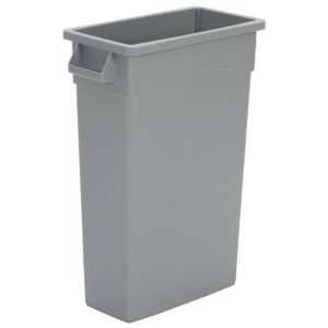  Continental 1358GY Plastic 13 5/8 Quart Commercial Wastebasket 