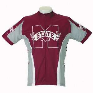  Mississippi State Bulldogs Short Sleeve Cycling Jersey 