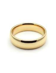 18K Yellow Gold Mens & Womens Wedding Bands 5mm comfort fit light, 7 
