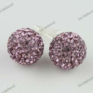   Crystal Authentic 925 Silver Stud Earrings Jewelry Findings  