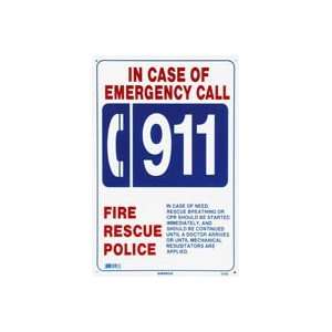  Nassco Emergency 911 Sign