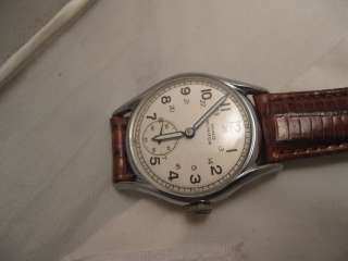 1943 MIMO 24HR GERMAN MILITARY WATCH WITH HAVANA TEJU QUICK RELEASE 