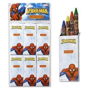    Spiderman Crayons, 4 Count 6 Pack Case Pack 48 Toys & Games