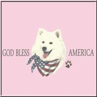 God Bless America U.S.A. American Eskimo Dog Flag SWEATSHIRT S,M,L,XL 