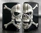 JAPAN NEW DESIGN COLORFUL RELIEF GIANT SKULL BL ZIPPO  