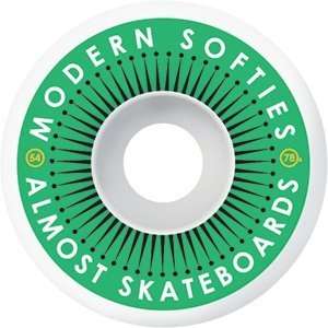 ALMOST MID MODERN SOFTIE 54mm GREEN (Set Of 4)  Sports 