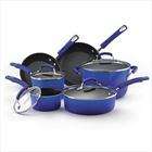 Rachael Ray Quality 10Pc Cookware Set   Porcelain Enamel (Blue) By 