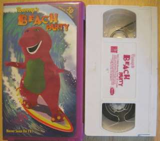 BARNEYS BEACH PARTY VHS VIDEO 045986020550  