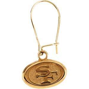  Clevereves 14K Yellow Gold San Francisco 49Ers Dangle 