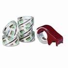 3M Crystal Clear Storage Tape, Value Pack with Dispenser 2 x 55 yds 