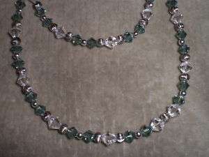 20 Erinite Swarovski Crystal Sterling Silver Necklace  