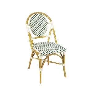 (set of 2) Aluminum Bamboo Natural / Beige Green Chair, Restaurant 