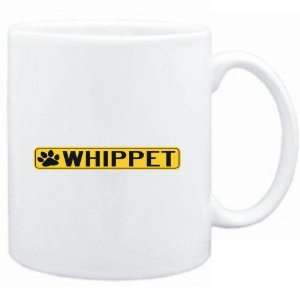    Mug White  Whippet PAW . SIGN / STREET  Dogs: Sports & Outdoors