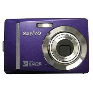  Sanyo VPCS1275 12MP 3x 2.8 LCD SD/SDHC Digital Camera 