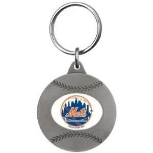  Set of 2 New York Mets Football Key Tag   MLB Baseball 