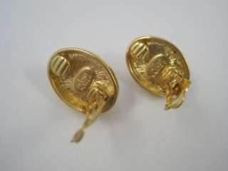Joan Rivers Goldtone & Faux Pearl Oval Clip Earrings 1  