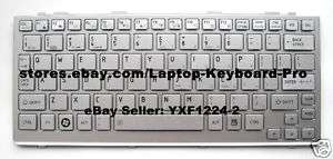 NEW Toshiba Mini NB200 NB205 Keyboard SILVER  