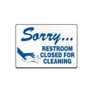  Labels SORRY RESTROOM CLOSED FOR CLEANING (W/GRAPHIC) 5 