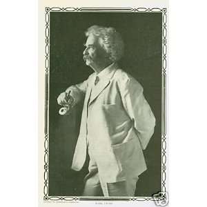    1910 Author Mark Twain As Newspaper Reporter 