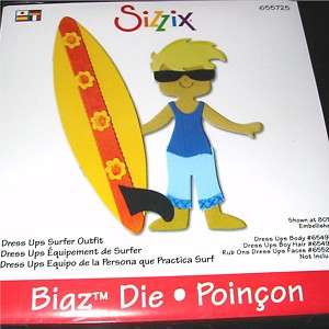 Sizzix Bigz Die DRESS UPS SURFER OUTFIT PAPER DOLL  