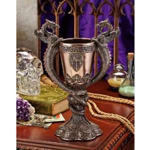  Shadowcrested Tomb Guardians Dragon Chalice in Faux 