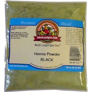 Henna Powder, Black, 4.0 oz  Grocery & Gourmet Food