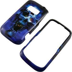    Blue Skull Protector Case for Kyocera Brio S3015 Electronics