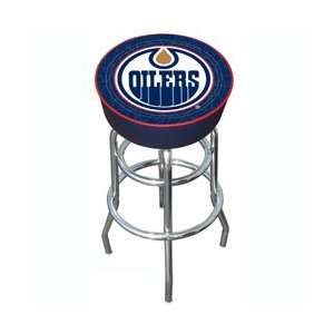  NHL Edmonton Oilers Padded Bar Stool: Home & Kitchen