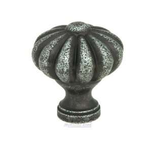  Home adorned   1 1/4 diameter flower knob in tumbled 