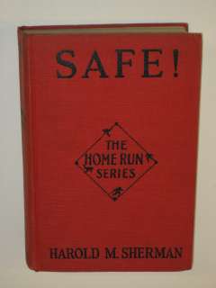 Harold M. Sherman SAFE Grosset & Dunlap1928 HC  