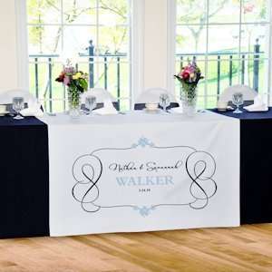  Timeless Design Personalized Table Runner (17 Colors 