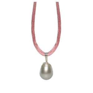  Pearl Silk Cord Necklace Jewelry