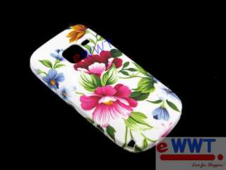 Cover Printed White x Green Silicone Back Soft Case+Film for Nokia C3 
