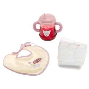  Baby Annabell Tippy Cup Bib and Diaper Set Toys & Games