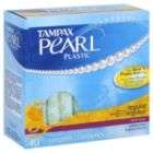 Tampax Pearl Plastic Tampons, Regular Absorbency, Fresh Scent, 40 