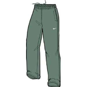  Nike Shadow Grey Open Bottom Swoosh Fleece Sweatpants 