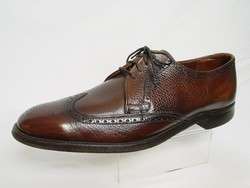 Mens Vintage 1960s USA RAND Brown Leather Wingtip Dress Loafer Shoes 