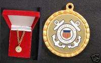 US Coast Guard Medal 1 & 6mm Chain Military Gift Award  