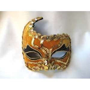    Si Lucia Masquerade Tao Simple Yellow Carnival Mask