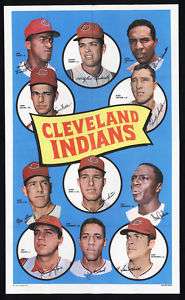 1969 Topps Team Poster – Cleveland Indians – High grade  