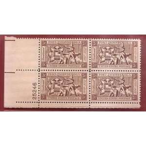  Postage Stamp US Fort Ticonderoga Scott 1071 MNHVF Block 