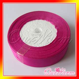 10 Meter Hot Pink Fuchsia Fuschia Magenta 1 25mm Satin Ribbon Craft 