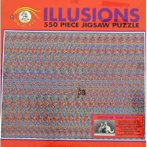  Illusions 550pc. Puzzle Boxing Kangaroos Toys & Games