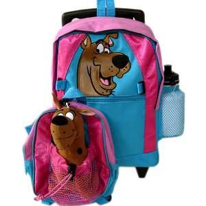  Pink Scooby Doo kids Rolling luggage W/ Bonus mini 